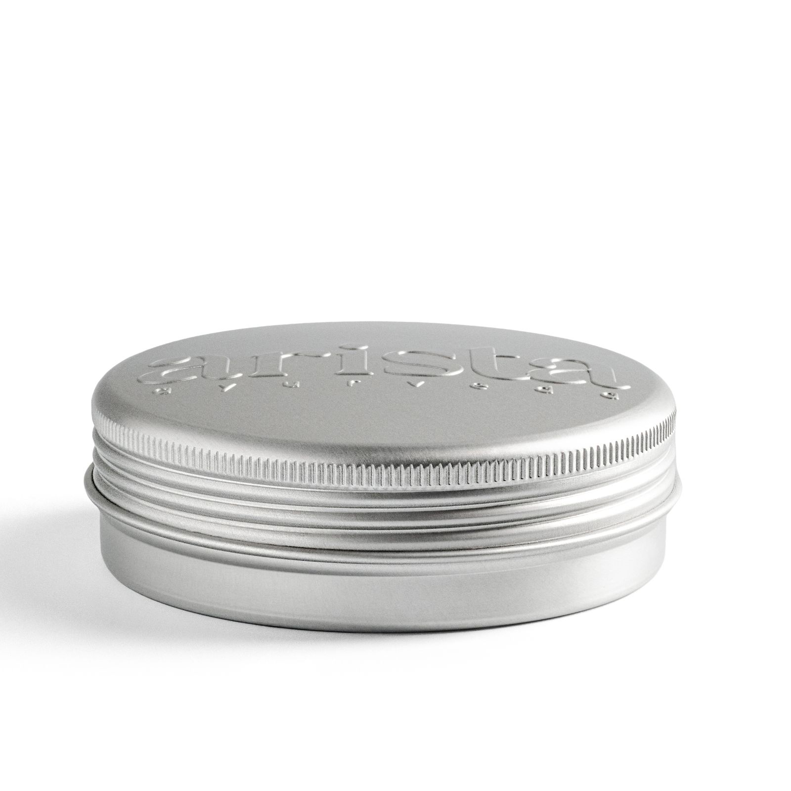 arista-shampoo-bar-holder-box-silver-tin-aluminium arista aluminium shampoo bar holder tin side view